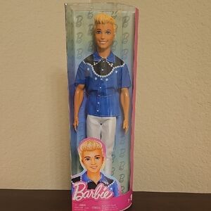 Barbie Ken Doll in Blue and White Outfit